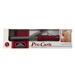 VTG Vidal Sassoon Pro‎ Curls 3/4" Curling Iron 2 Heat Settings Model VS-101